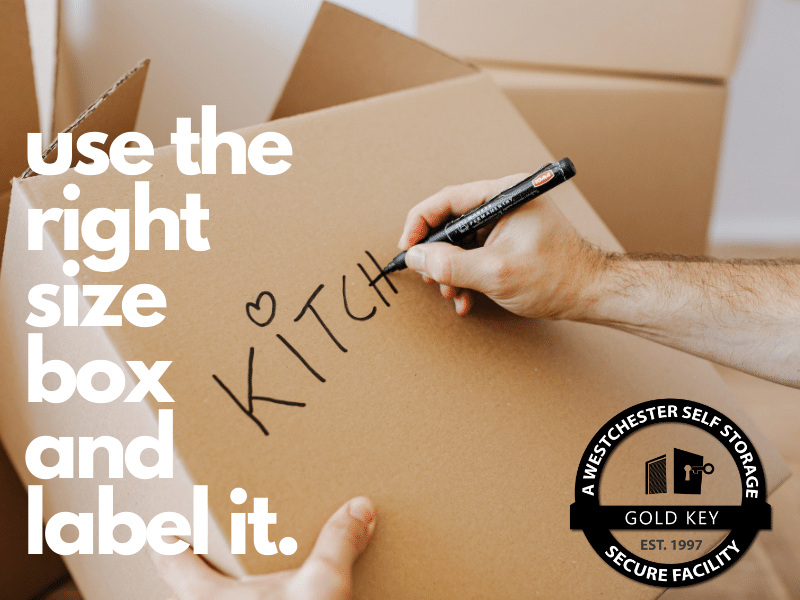 Storage Tips Katonah Mini Use The Right Sized Box